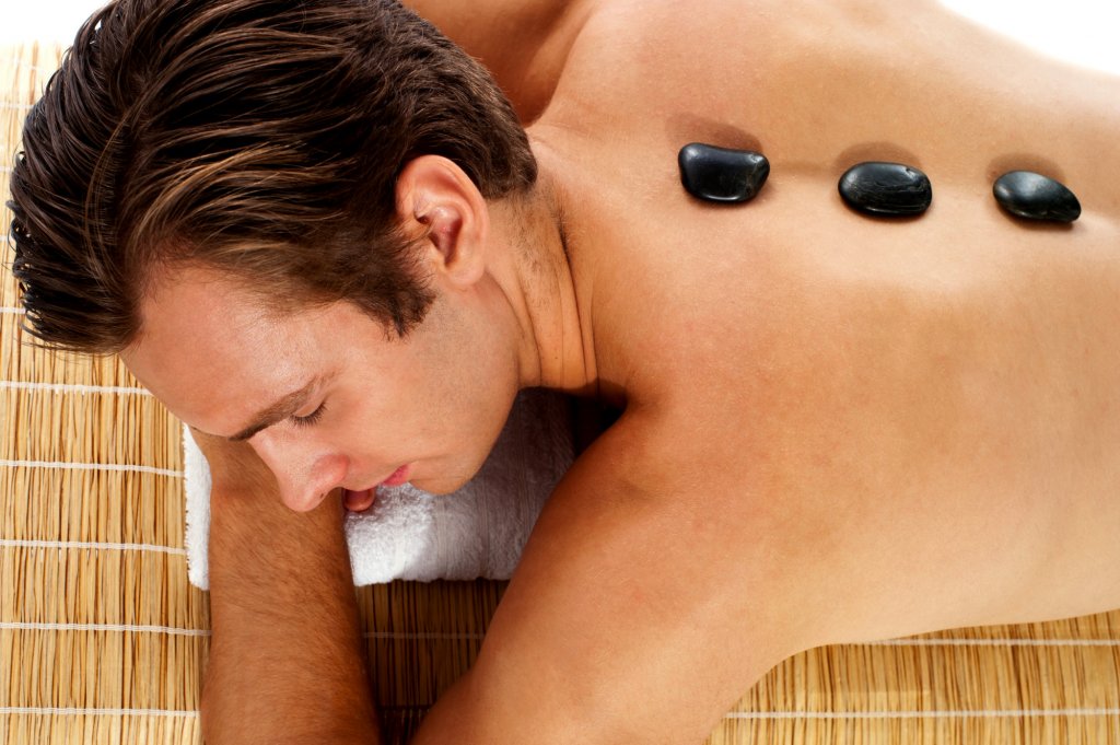 Hot stone treatment at the Osher Marin JCC Rejuvenation Spa.