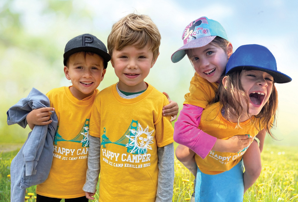 kids in camp shirts